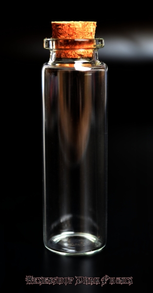 Hexenshop Dark Phönix Mini Glasflasche mit Korken für 20ml